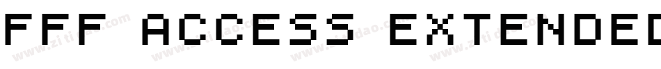 FFF Access Extended字体转换